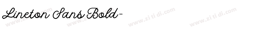 Lineton Sans Bold字体转换